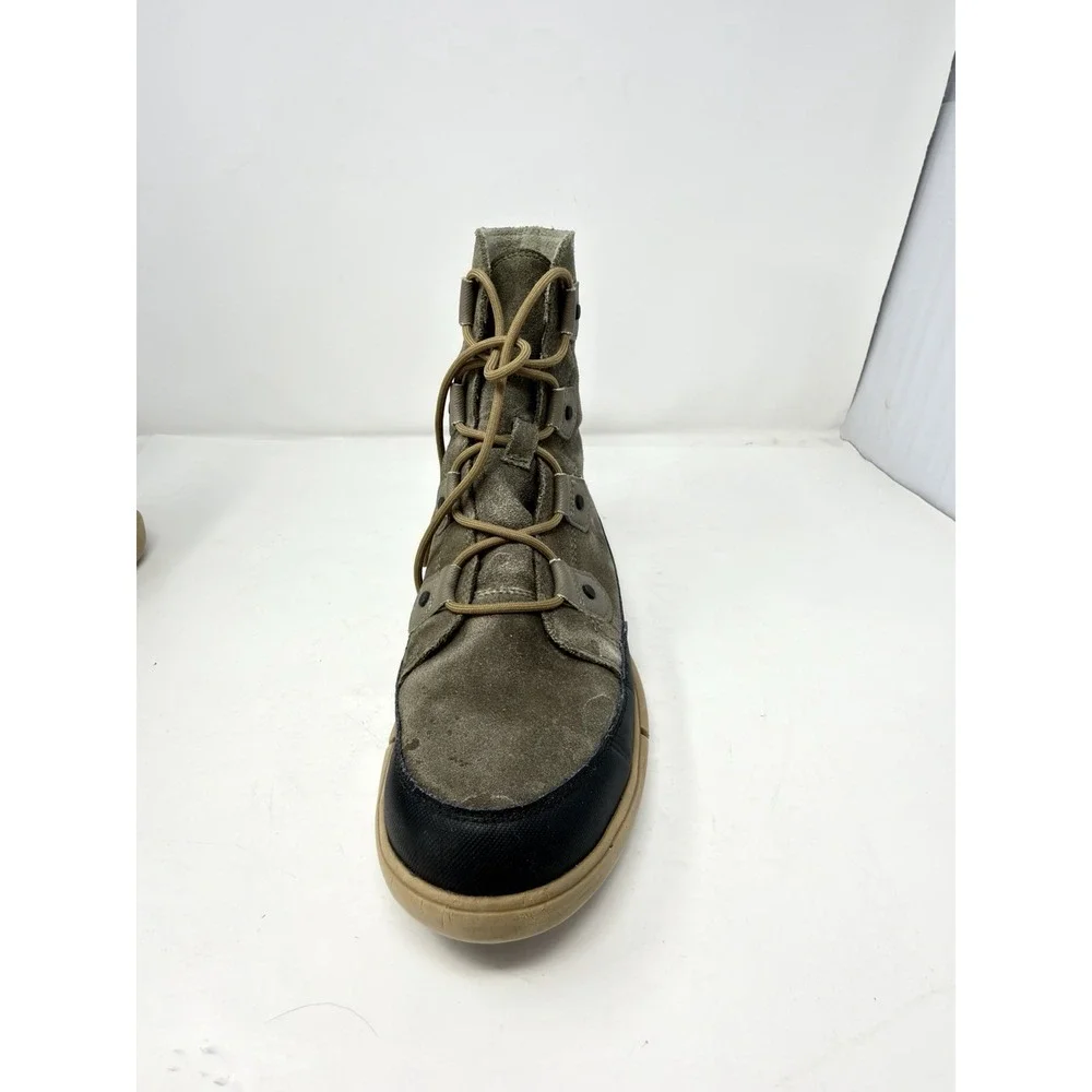 Sorel‎ Explorer Waterproof Boots Men's 11 Suede Winter Hiking Sage Green NM4499